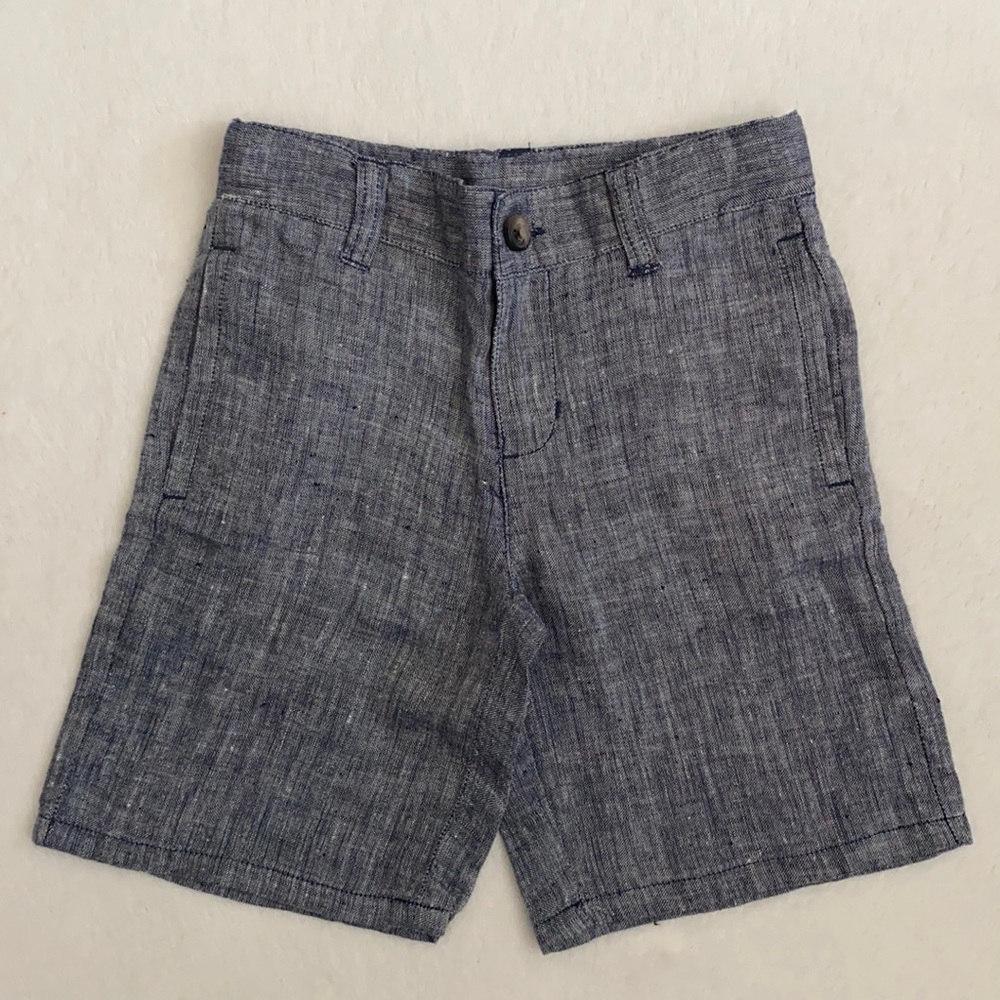 Janie and Jack Chambray Blue Knit Shorts
